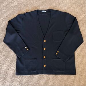 Men’s Navy Wool Blazer Cardigan